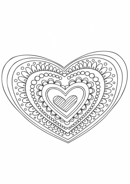 Mandalas Cœur 7